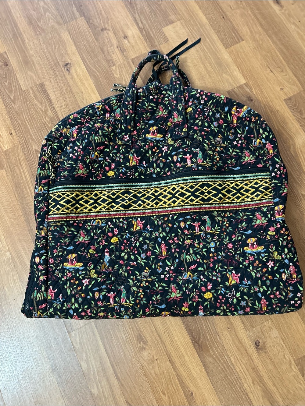 Quilted Floral Asian Inspired Pattern Vera Bradley Hanging  Garment Bag